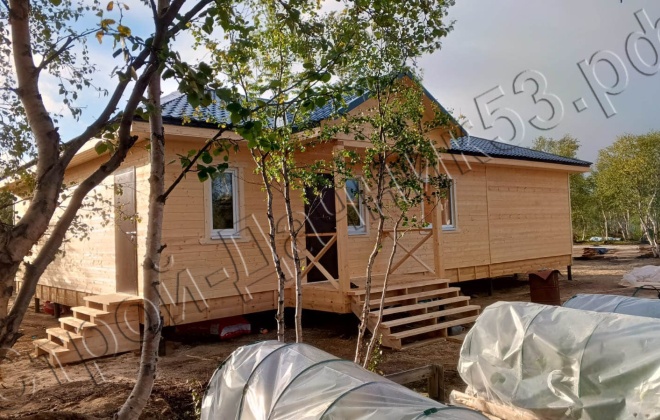 4 Каркасно-щитовой дом Д-11, 13.2x9.5м, 125.4 М², Мурманская область, Печегнский район, село Корзуново (32)